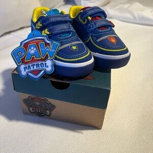 Paw Patrol Navy Blue and Yellow Kids Sneakers - Velcro